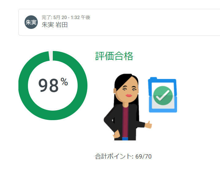 GAIQ、Googleアナリティクス個人認定資格、合格への道、素人の私が合格するまでに勉強したこと、過去問を分かりやすく説明98%